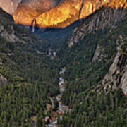 Bridalveil Fall And Merced River Poster