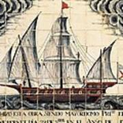 Brigantine 1779. Majorcan Glazed Tiles Poster