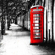 British Red Telephone Box From London Poster