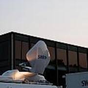 Broadcast Truck Of Swr In Stuttgart - Germany Poster