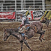 Bronco Bucking Cowboy Poster