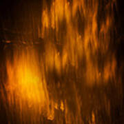 Brush Fire Abstract Poster