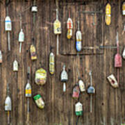 Buoys On The Barn. Things You Might See In The Country - Americana Poster