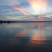 Burt Lake Sunset Poster