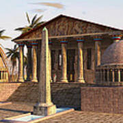 Caesareum Temple Ancient Alexandria Poster