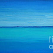 Calming Turquise Sea Part 1 Of 2 Poster