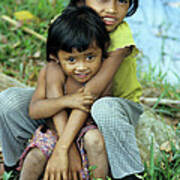 Cambodian Children 02 Poster