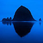Cannon Beach Blue Poster