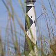 Cape Lookout Light And Sea Oats 2 Poster