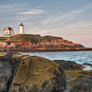 Cape Neddick Lighthouse From The Rocks Poster