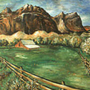 Capitol Reef Utah - Landscape Art Painting Poster