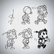Cartoon Character Step By Step Poster