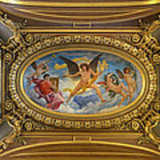 Ceiling Painting By Paul Baudry In The Grand Foyer Of The Paris Opera House Poster