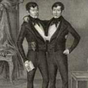 Chang And Eng Conjoined Twins Poster