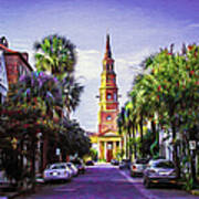 Charleston South Carolina St Philips Church Poster