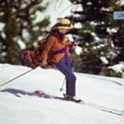 Charlotte Rampling Skiing Poster