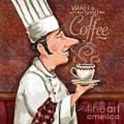 Chef Smell The Coffee Poster