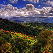 Cherohala Skyway Brushy Ridge Overlook Poster