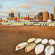 Chicago Skyline From North Avenue Beach Poster