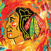 Chicago Blackhawks Logo Poster
