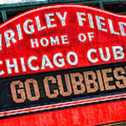 Chicago Cubs Wrigley Field Poster