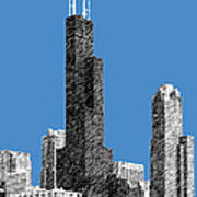 Chicago Sears Tower - Slate Poster