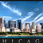 Chicago Skyline Panorama Poster Poster