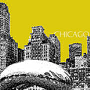 Chicago The Bean - Mustard Poster