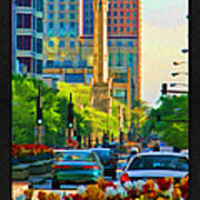 Chicago Water Tower Beacon Poster Poster