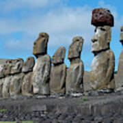 Chile, Easter Island, Hanga Nui Poster