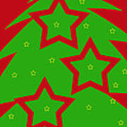 Christmas Tree Stars Poster