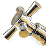 Chrome Tap Abstract Poster