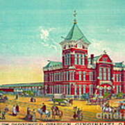 Cincinnati Railroad Station 1881 Poster