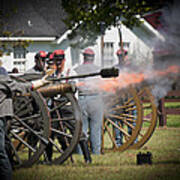 Civil War Cannon Fire Poster