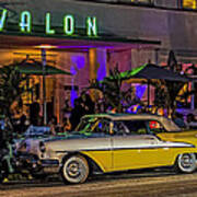 Classic Car At The Avalon Poster