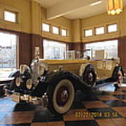 Classic Packard In Showroom Poster