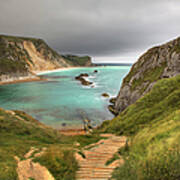 Cliff Top View Of Cove Poster