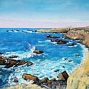 Cliffs At Gerstle Cove California Poster