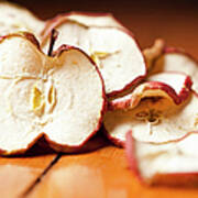 Close Up Of Dried Apple Slices Poster