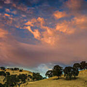 Clouds Over East Bay Hills Poster