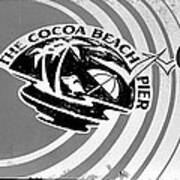 Cocoa Beach Pier Sign #1 Poster