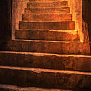 Coliseum Stairs Golden Poster