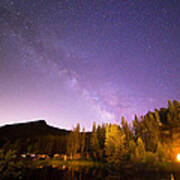Colorado Rocky Mountain Milky Way View Poster