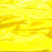 Colored Wave Yellow Panel One Poster