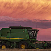 Combine At Sunset Poster