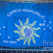 Conch Republic Flag Key West - Hdr Style Poster