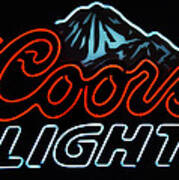 Coors Light Sign Poster