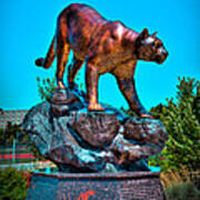 Cougar Pride Sculpture - Washington State University Poster