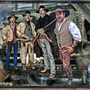 Cowboys In Williams Arizona Poster