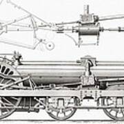 Cramptons Railway Steam Locomotive Poster